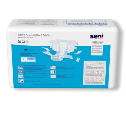 BRIEF, INCONT SENI CLASSIC PLUS LG 45"-59" (25/PK 4PK/CS)