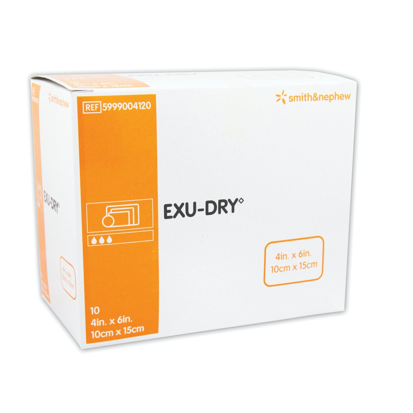 DRESSING, NONADHRNT EXU-DRY 4"X6" (10/BX 12BX/CS)
