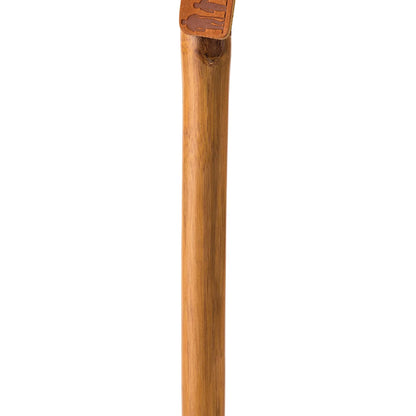 STICK, WALKING WOOD BRAZOS 55 FREE FORM IRON BAMBOO RED 55"