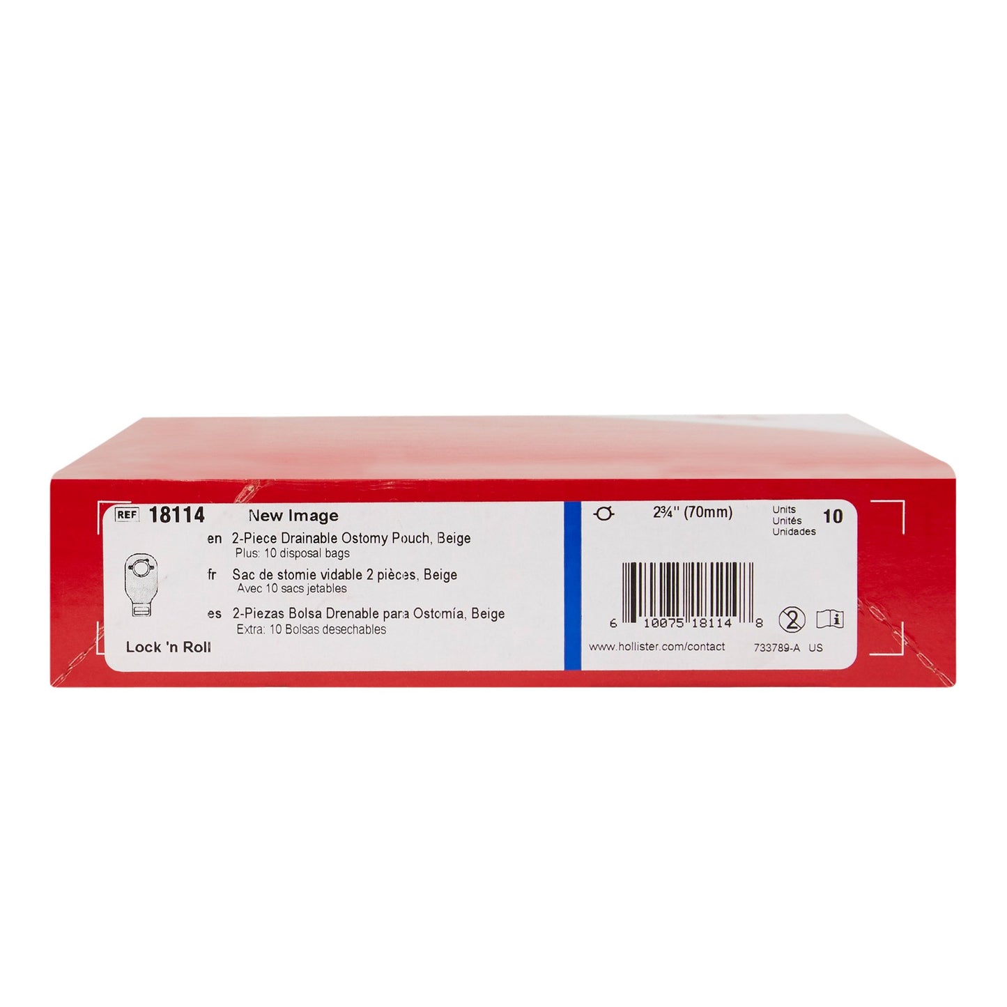 POUCH, DRN TRANSP 70MM 2 3/4" (10/BX)