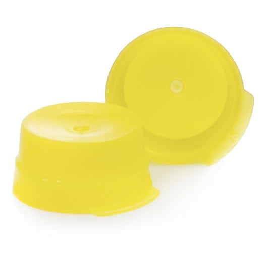 CAP, VAC TUBE YLW 16MM (1000/BG)