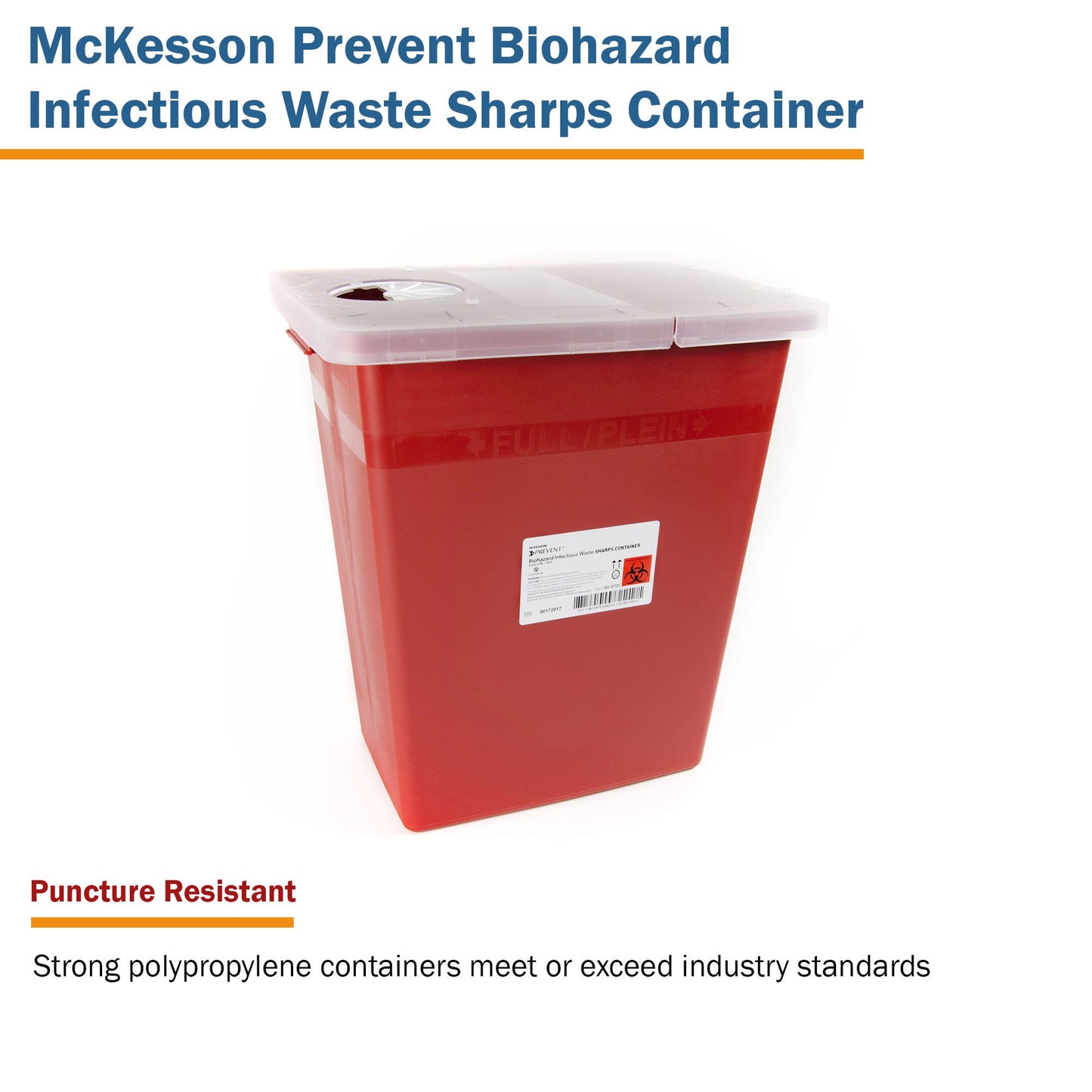 CONTAINER, SHARPS RED 8GL STACKABLE (10/CS)