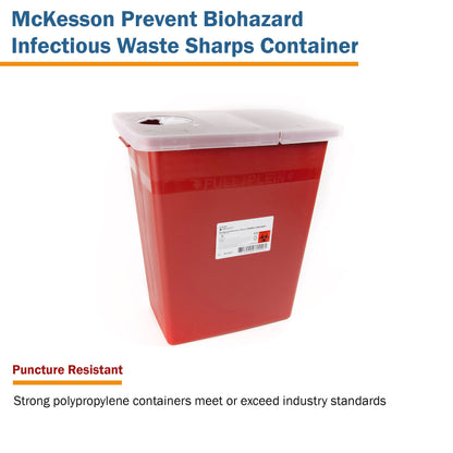 CONTAINER, SHARPS RED 8GL STACKABLE (10/CS)