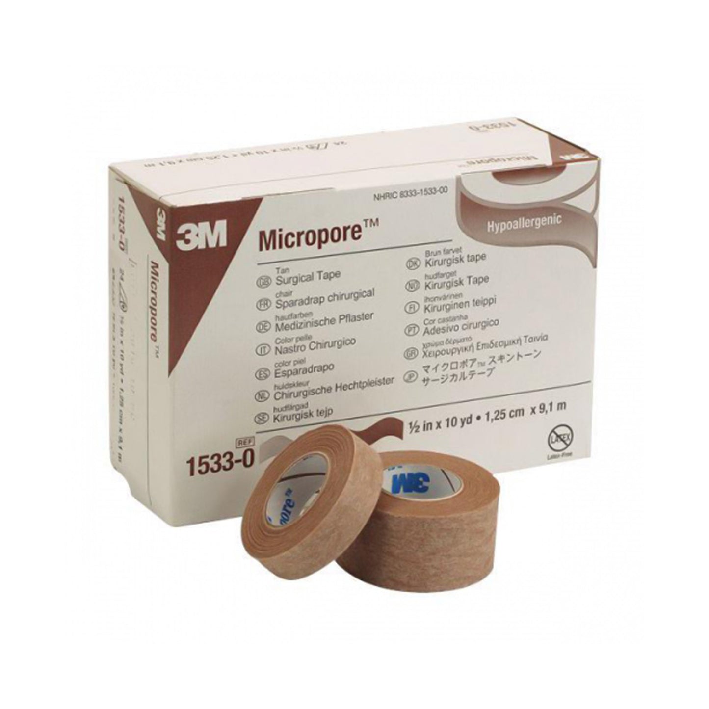 TAPE, ADHSV PAPER BRN 1/2"X10YDS (24/BX) 3M