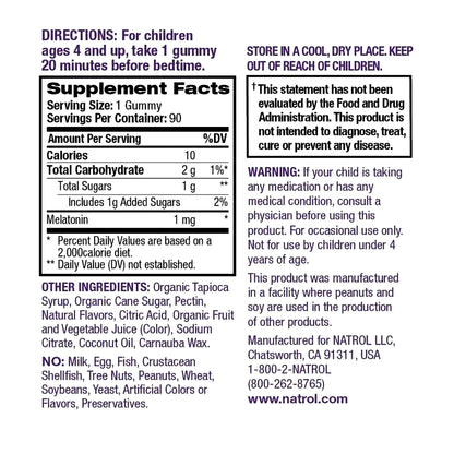 MELATONIN, GUMMY KIDS BERRY (90/BT)