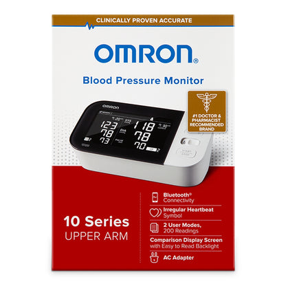 BP MONITOR, UPPER ARM 10 SERIES W/BLUETOOTH EASY COMFIT CUFF