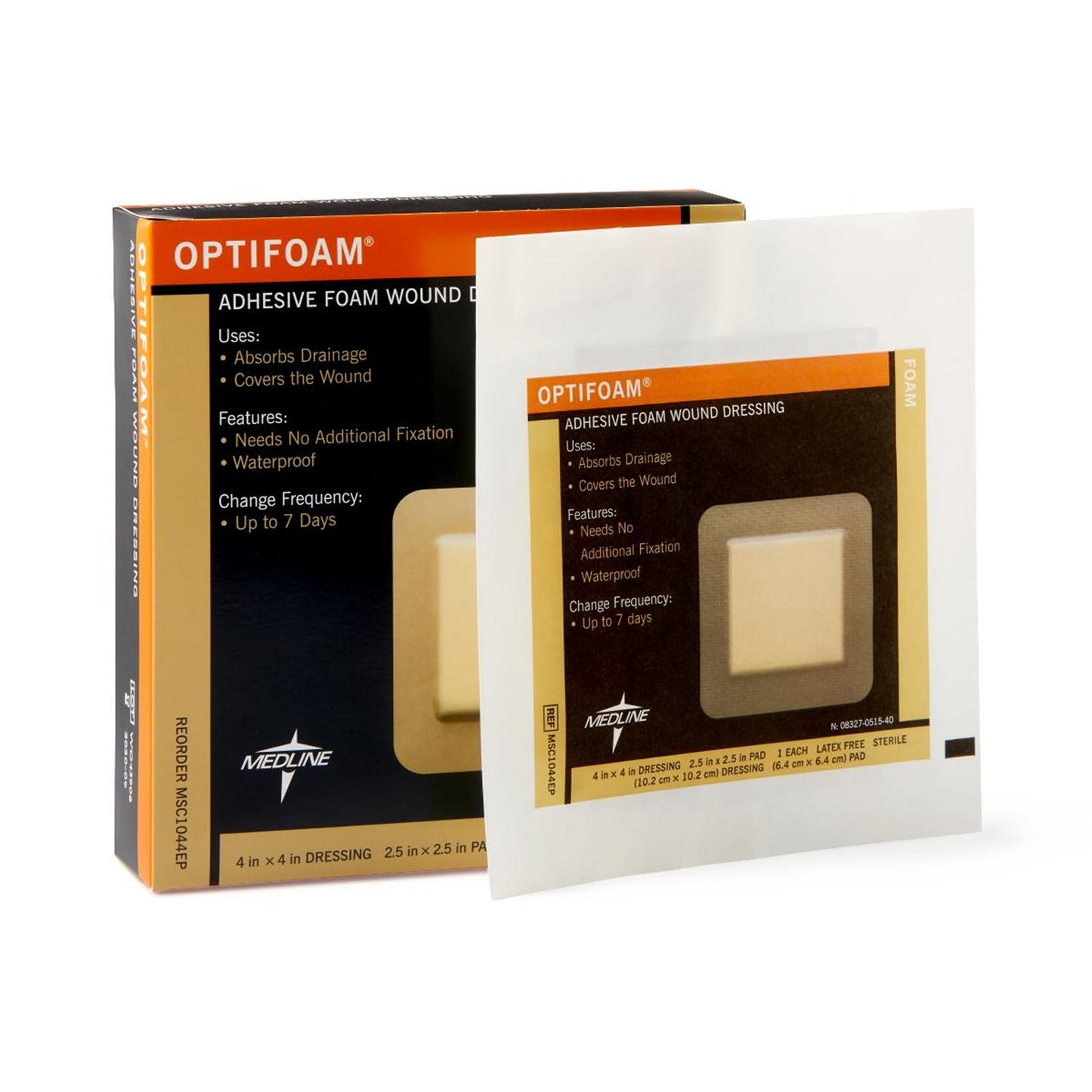 DRESSING, ADHSV OPTIFOAM 4"X4"(10/BX 10BX/CS)