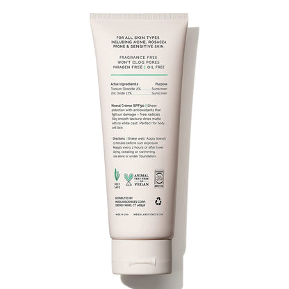 SUNSCREEN, CREAM MINERAL SPF503.4OZ (6/PK 8PK/CS)