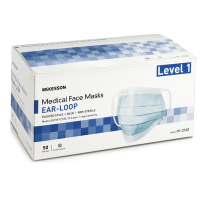 MASK, PROC LOOPS ASTM1 BLU (50/BX 10BX/CS)