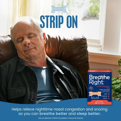 BREATHE RIGHT, NASAL STRIP XS TAN (26/BX)