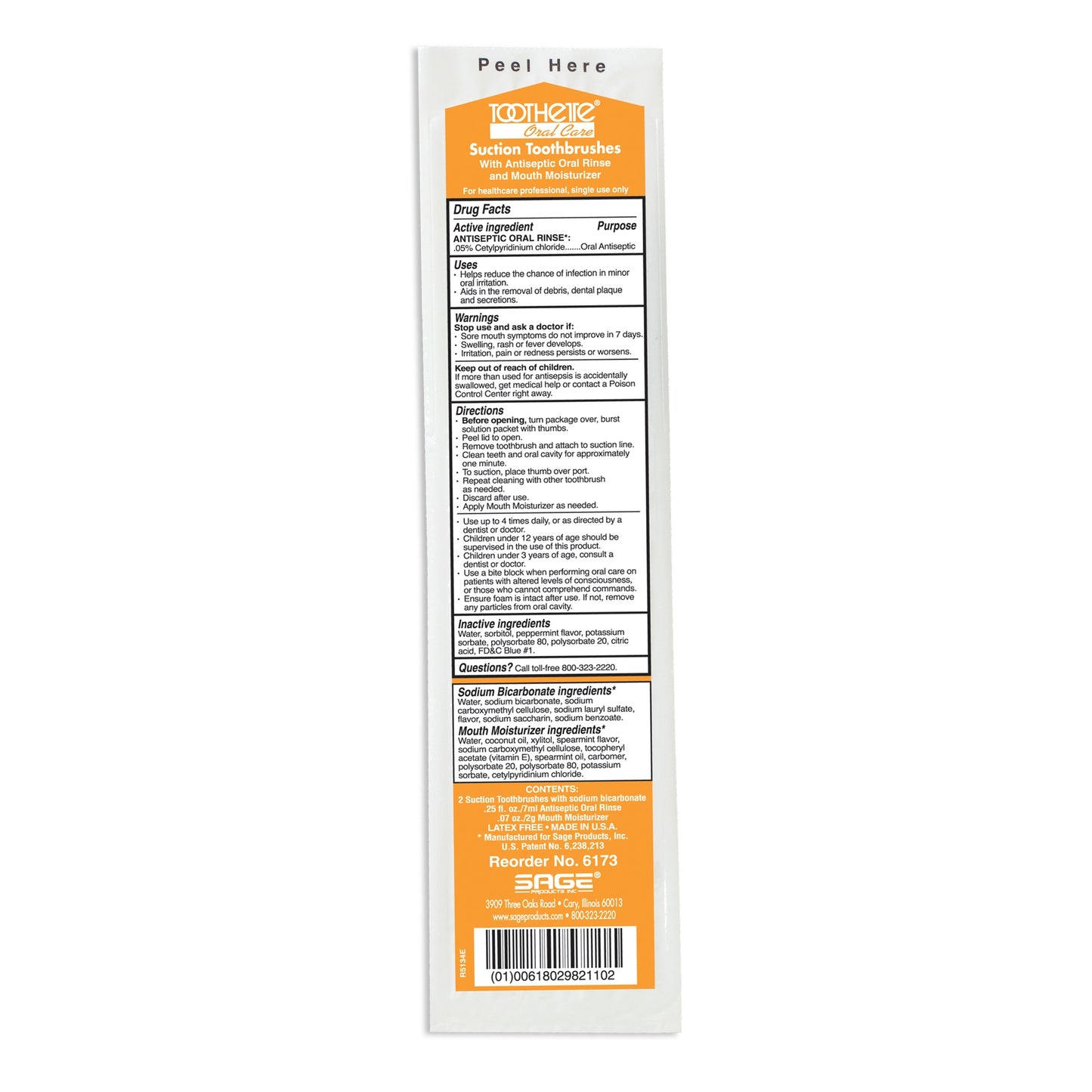 BRUSH, ORAL SCTN ANTISEPTIC (2/PK)