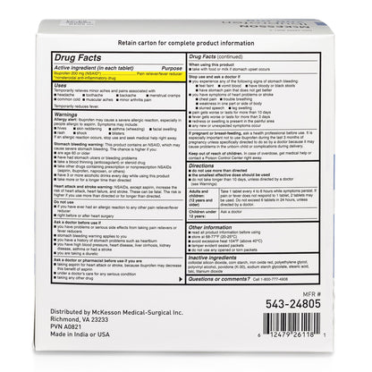 IBUPROFEN, TAB 200MG UD 200X2 X 12BX/CS)