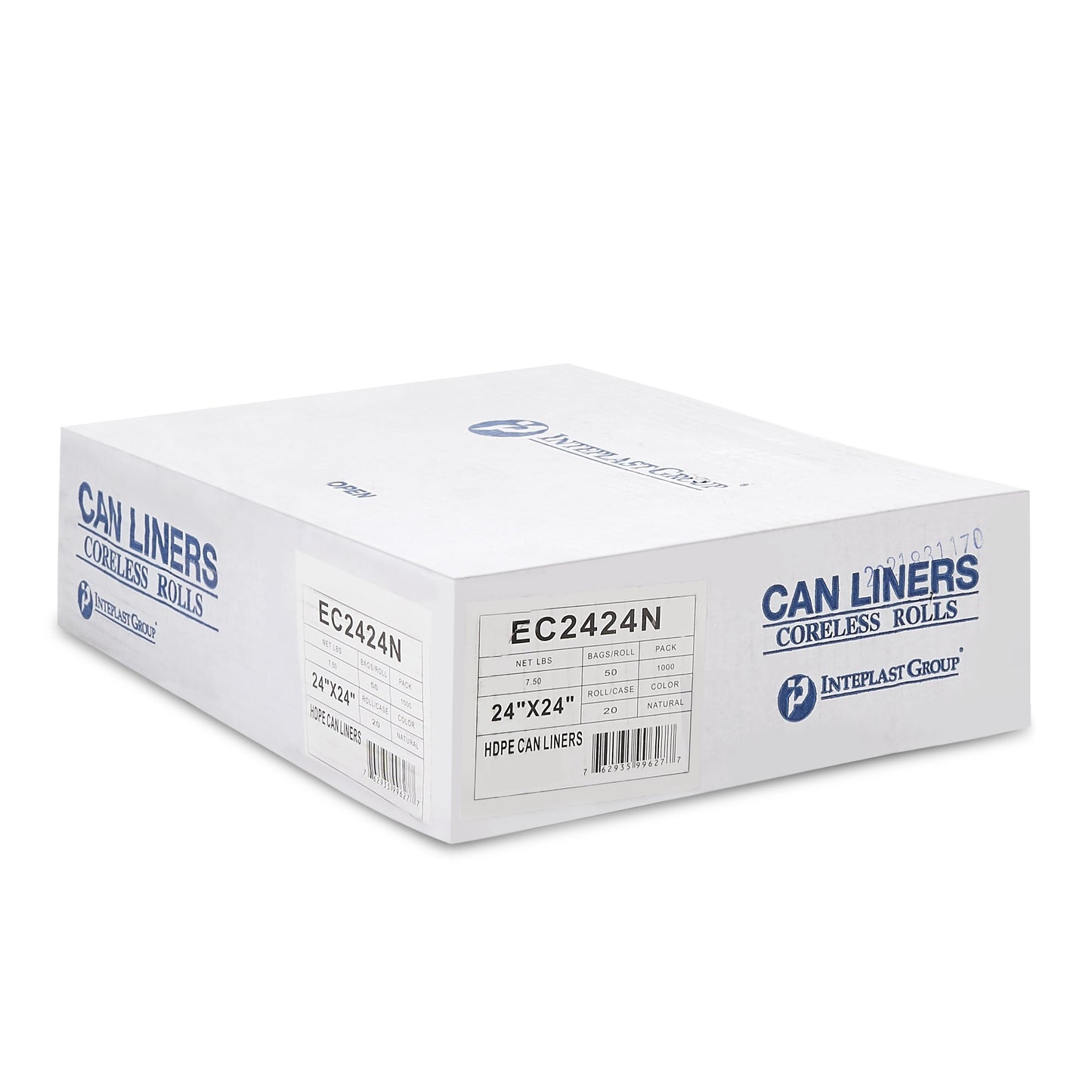 LINER, CAN CLR 5MIC 24"X24"10GL (1000/CS)