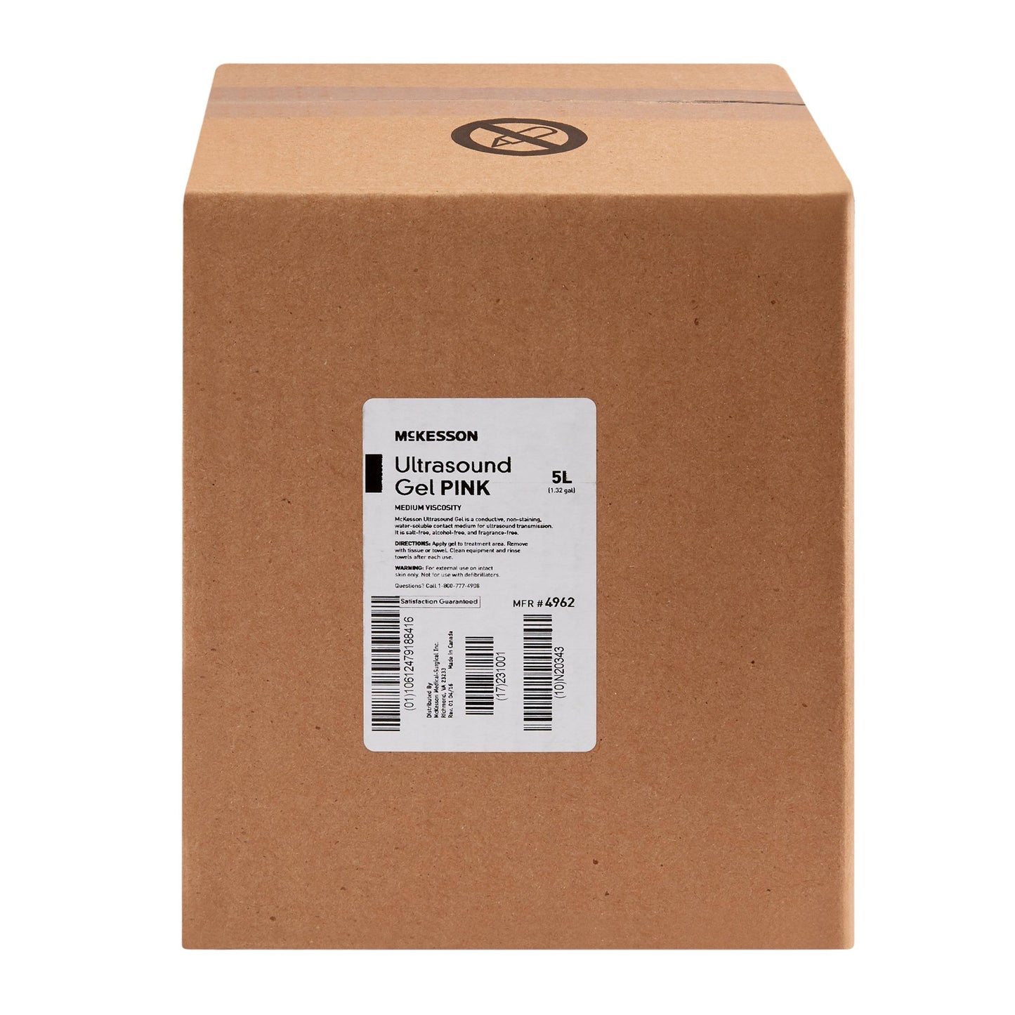 GEL, ULTRASOUND PNK 5L (4/CS)