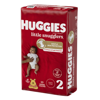 DIAPER, HUGGIES LITTLE SNUGGLERS JUMBO SZ2 (29/PK 4PK/CS)