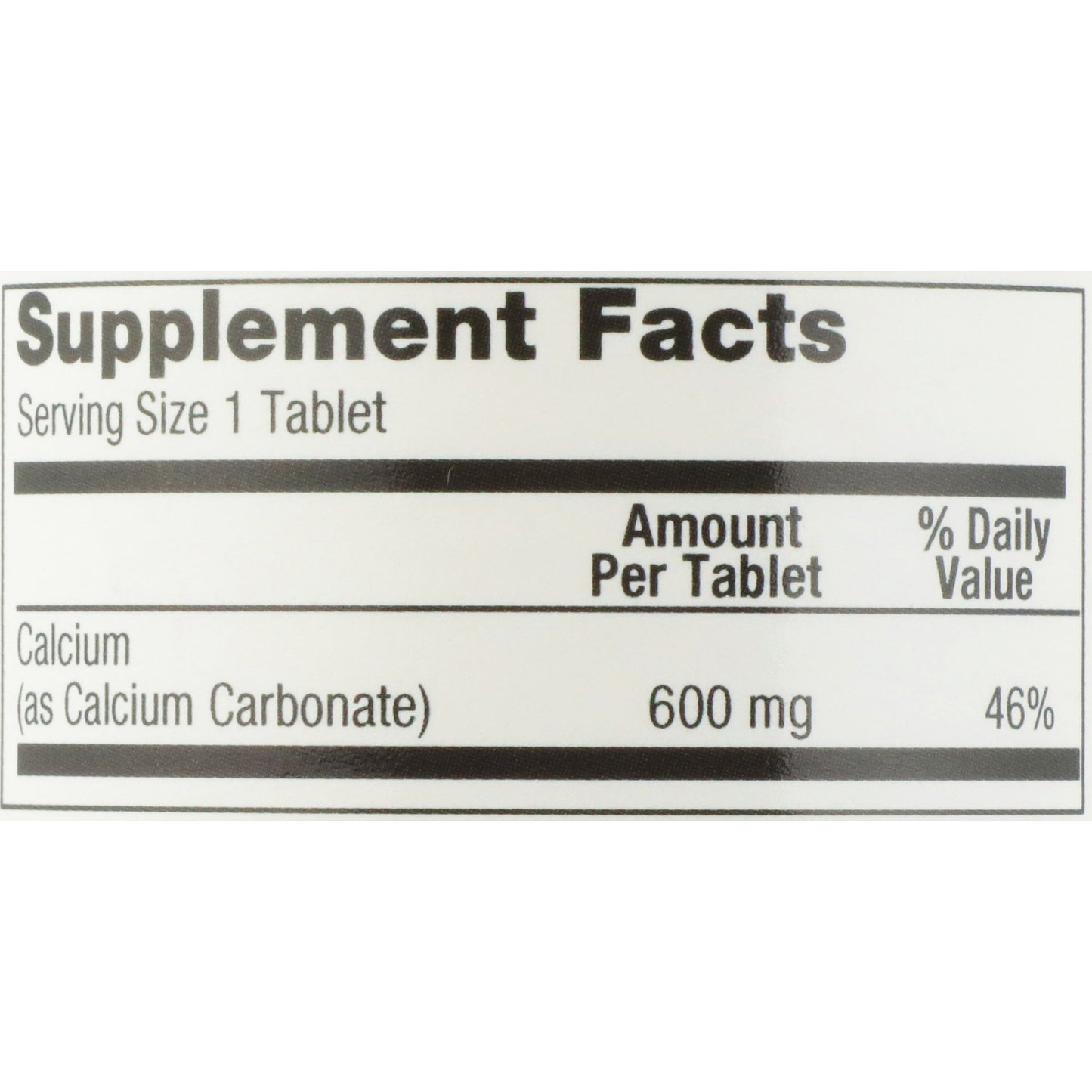 VITAMIN CALCIUM CARBONATE, CAP600MG (60/BT 12BT/C