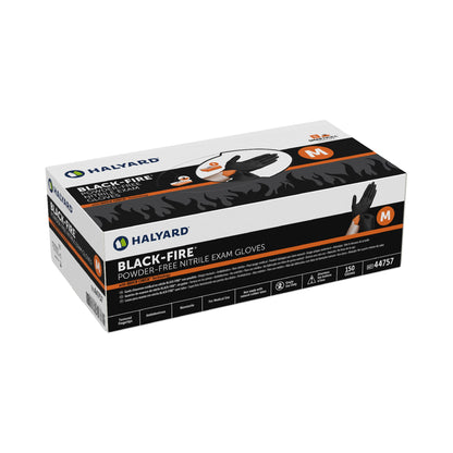 GLOVE, EXAM NTRL MED N/S BLK/ORG (150/BX 10BX/CS)
