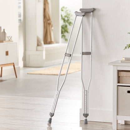 CRUTCH, ALUM PSH-BTN ADJ TALL ADLT 350LB (8PR/CS)