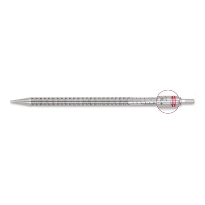 PIPETTE, SEROLOGICAL STD TIP STR RED BAND 25ML (200/CS)