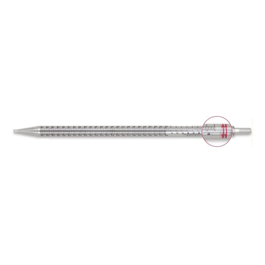 PIPETTE, SEROLOGICAL STD TIP STR RED BAND 25ML (200/CS)