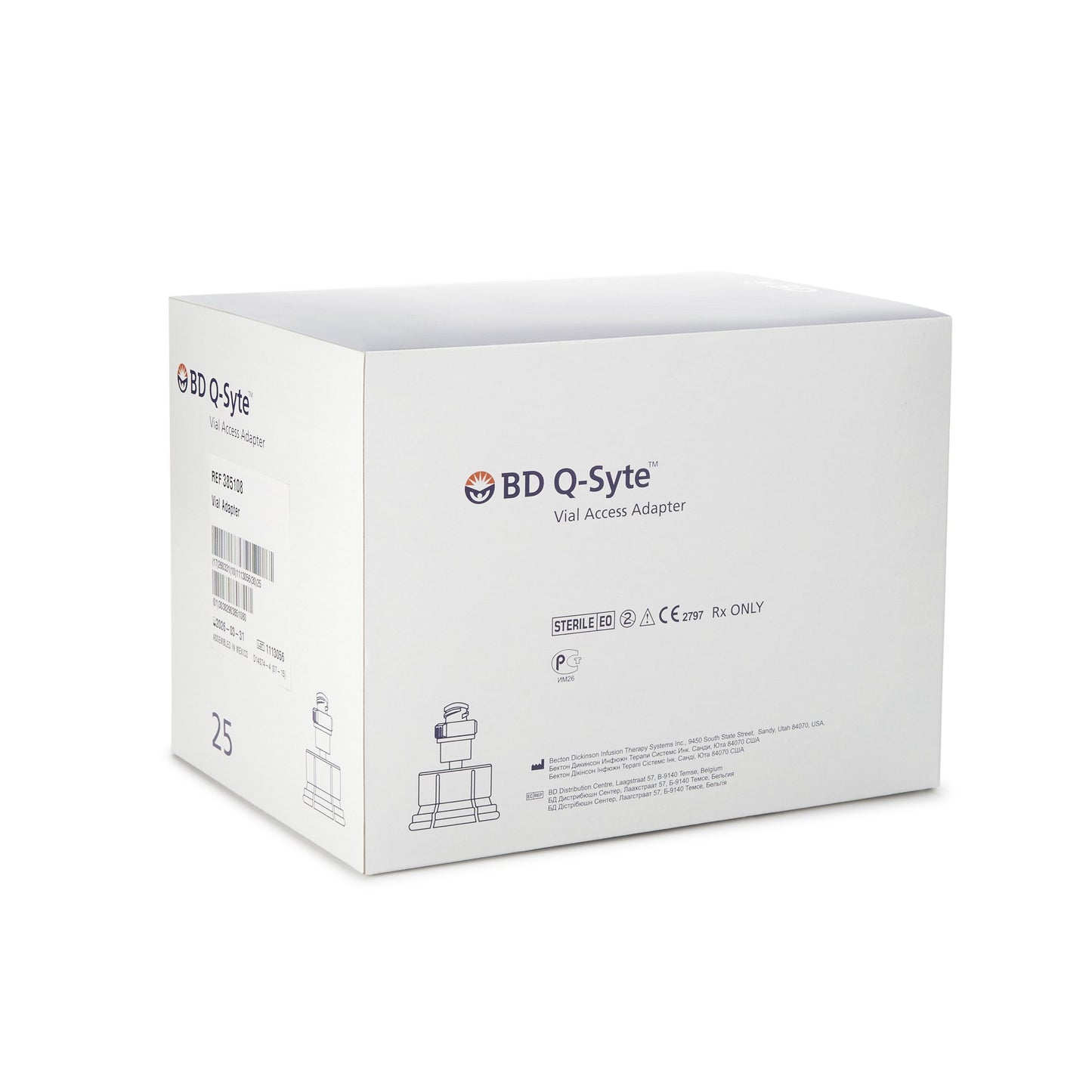 ADAPTER, Q-SYTE VIAL ACCESS (25/BX 4BX/CS)
