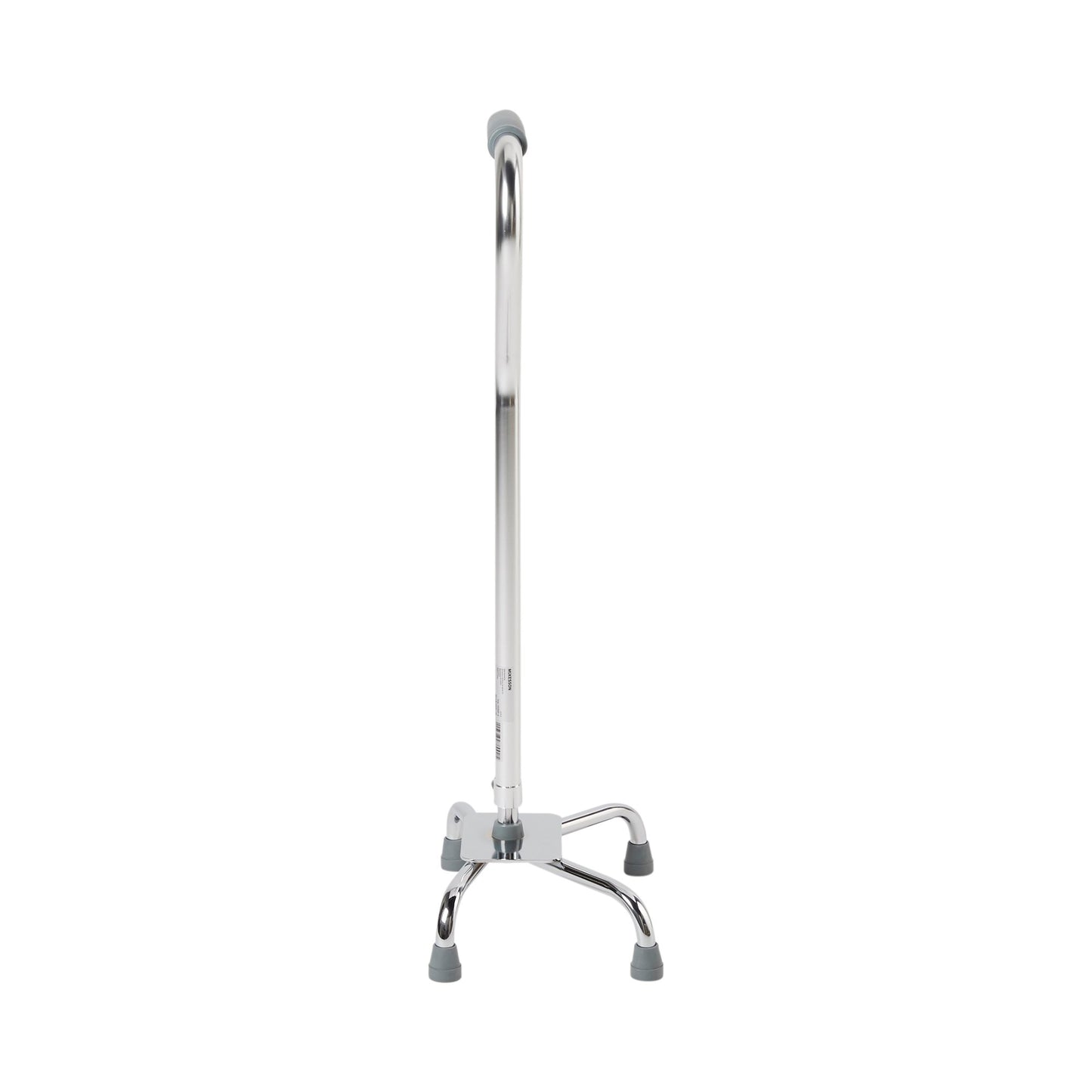 CANE, QUAD/LG BASE ALUM CHROME(4/CS)