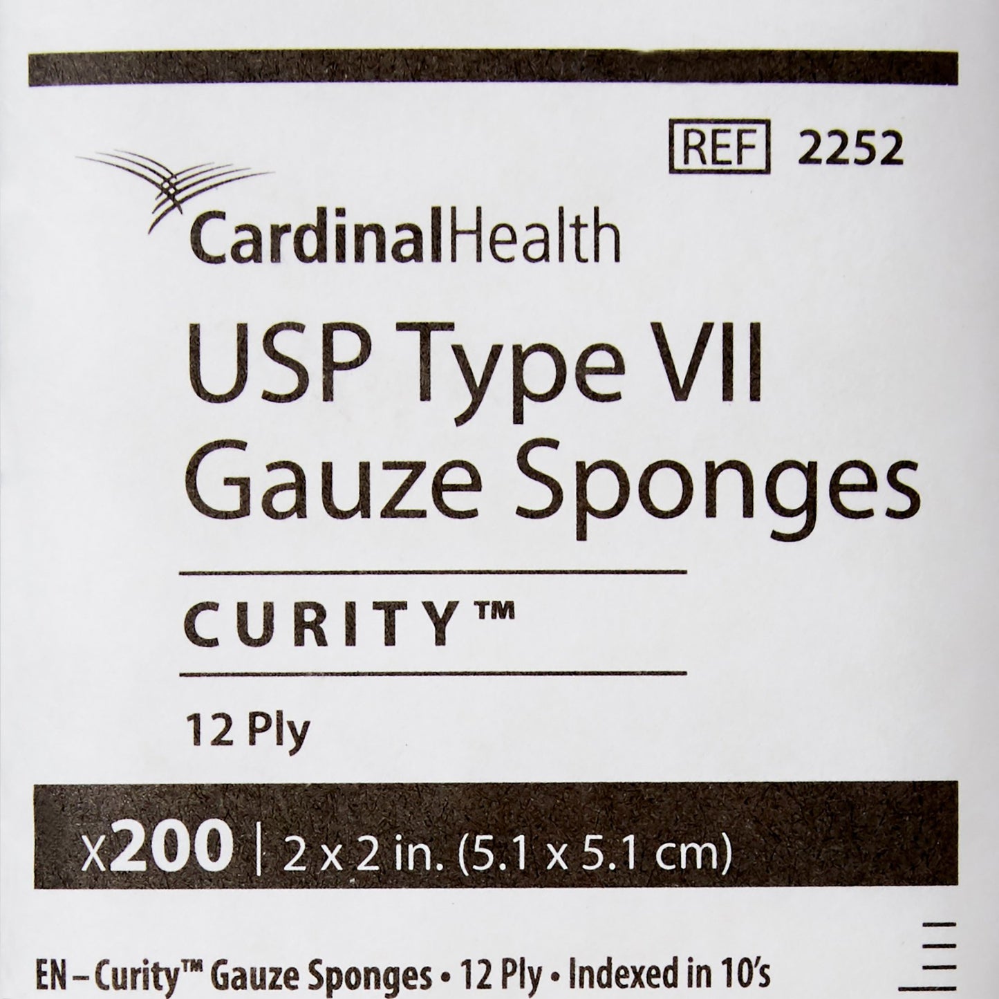 SPONGE, GAUZE 12PLY 2"X2" (200/BG)
