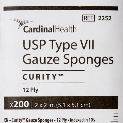 SPONGE, GAUZE 12PLY 2"X2" (200/BG)