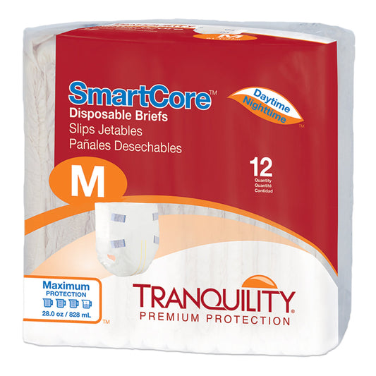 BRIEF, INCONT SMARTCORE MED (12/PK 8PK/CS)