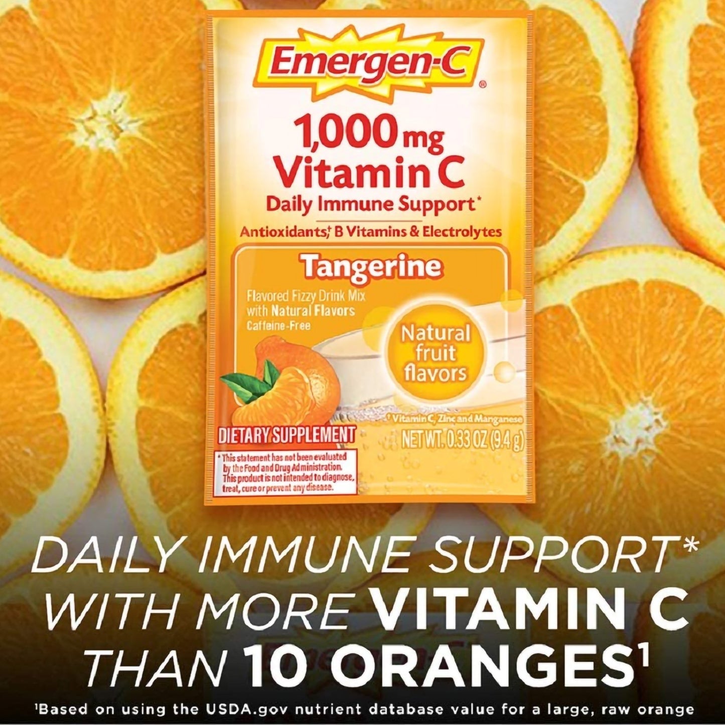EMERGEN-C, DRINK MIX TANGERINE(30/BX) 9ALCCP