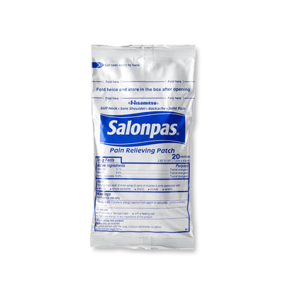 SALONPAS, PAIN PATCH 2.38"X1.81" (60/BX)