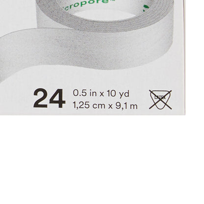 TAPE, ADHSV PAPER MICROPORE 1/2"X10YDS (24/BX) 3M