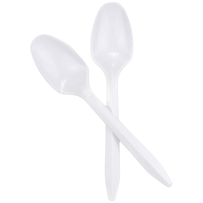 TEASPOON, PLAS WHT 5.5" (1000/CS)
