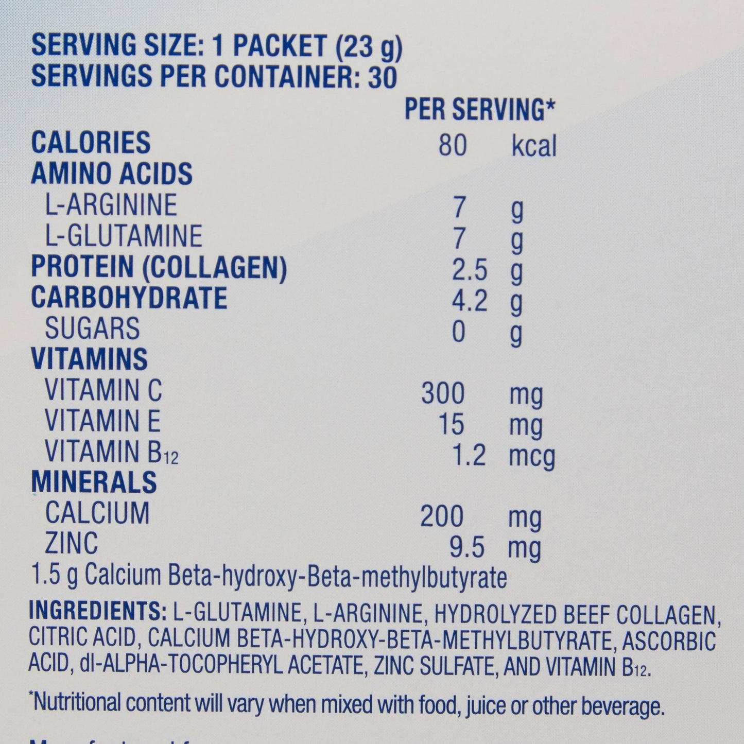 JUVEN, PDR UNFLAV 80CAL 19.3GM(30/CS)