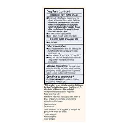 ALLERGY RELIEF, SPR NASAL FT SM 24HR 50MCG
