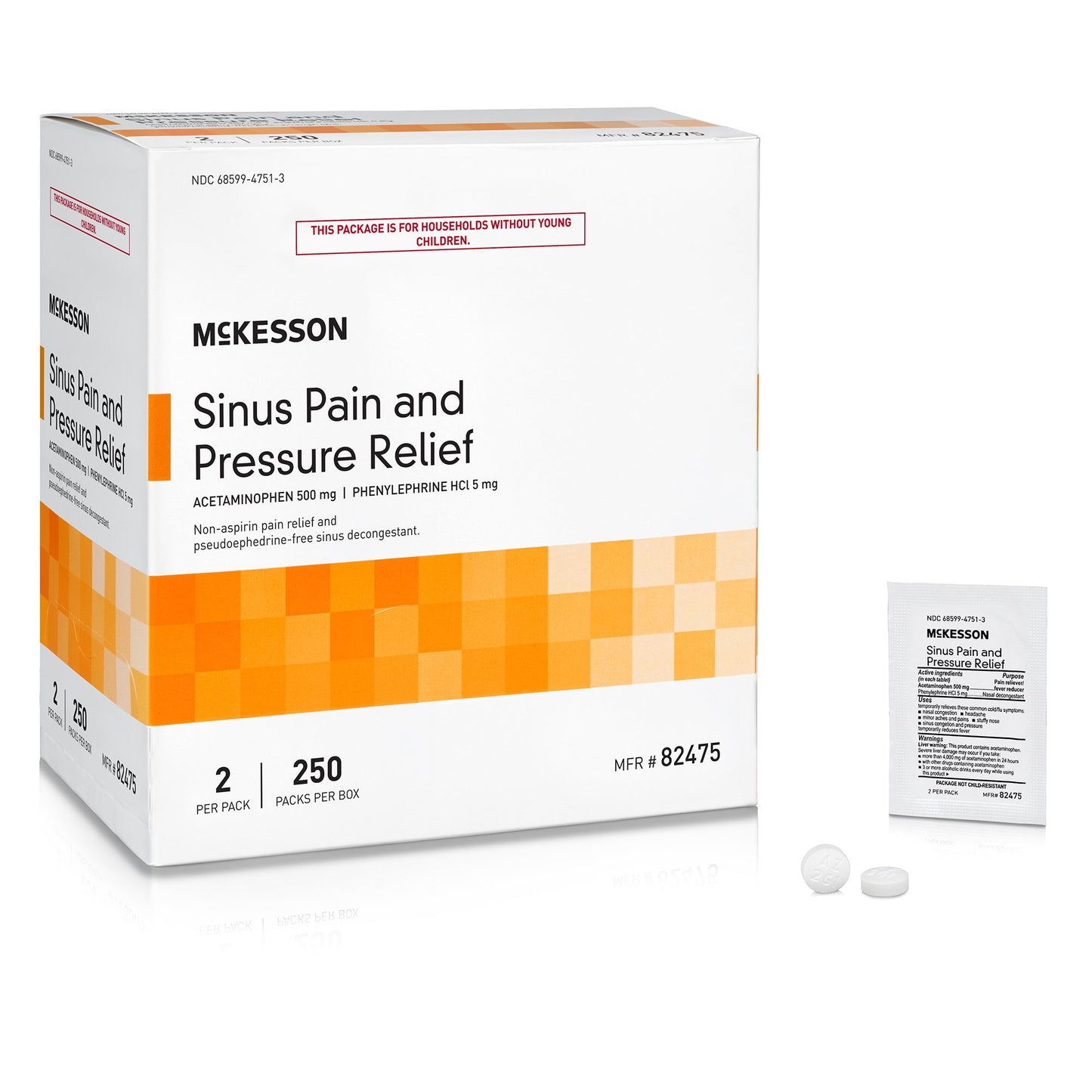 SINUS PAIN & PRESS RELIEF, TABTAB (250/BX 12BX/CS)