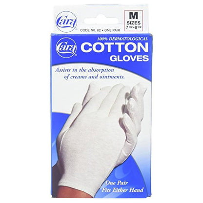 GLOVE, COTTON ELEGANT WHT MED 7 1/2"-8 1/2"