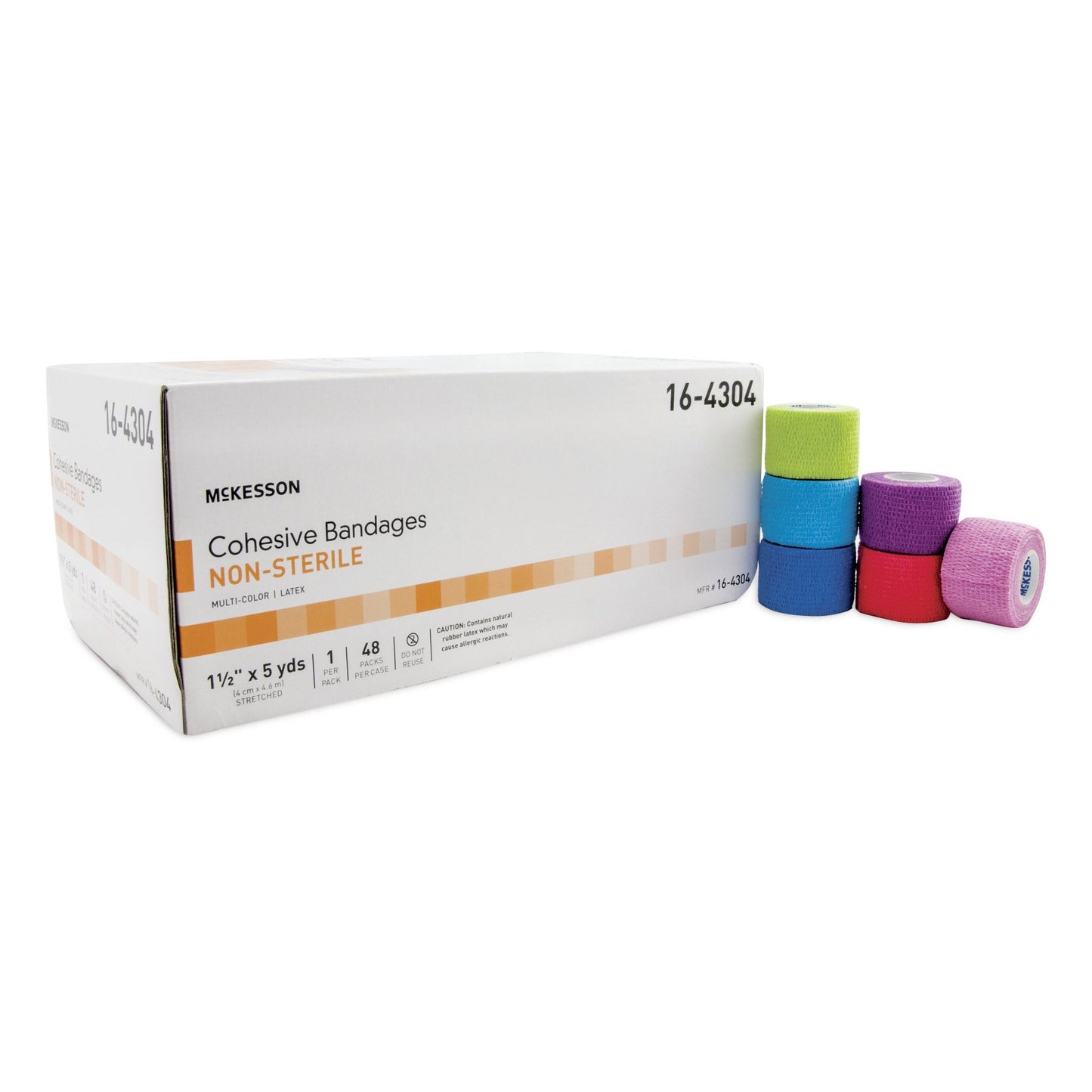 BANDAGE, COHESIVE 1.5" COLOR PK (48/CS)