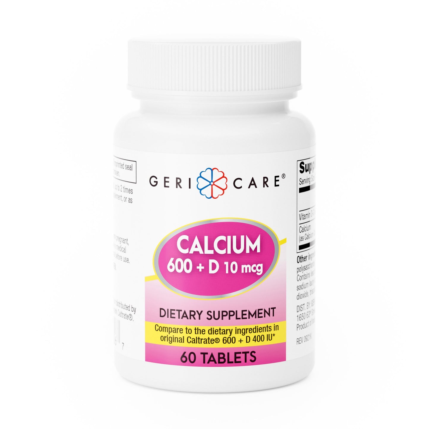 CALCIUM, TAB 600+D3 400IU (60/BT 12BT/CS)