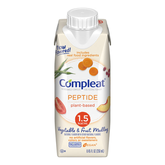 COMPLEAT PEPTIDE, 1.5 CAL 1.5 VEG &FRUIT MEDLEY 24X250ML CT