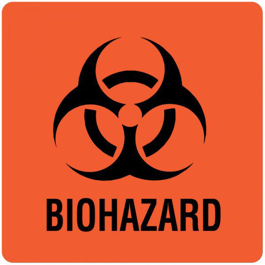 LABEL, BIOHAZARD 3X3 (50/PK)