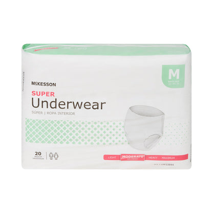 UNDERWEAR, SUPER MED 32-44 (20EA/BG 4BG/CS)