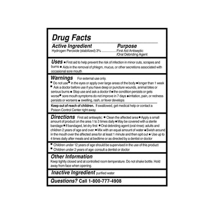 HYDROGEN PEROXIDE, 3% USP GALLON