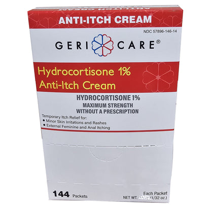 HYDROCORTISONE, CRM 1% 0.9GM (144/BX)