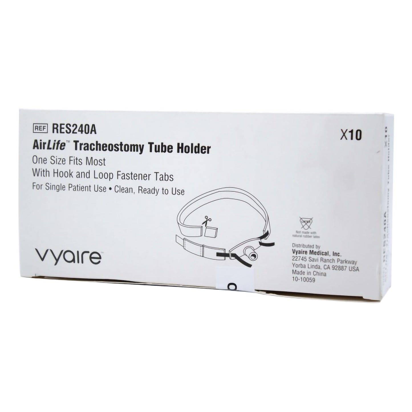 HOLDER, TRACH TUBE ADLT (10/BX10BX/CS)