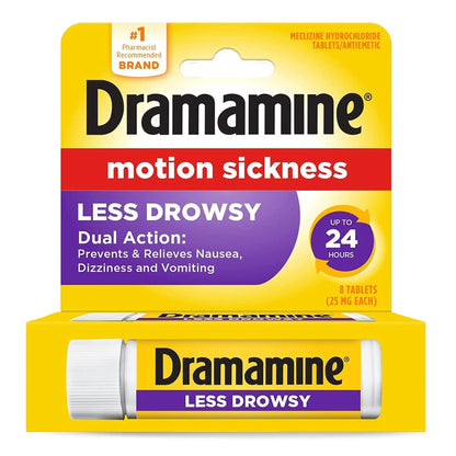 DRAMAMINE, TAB LESS DROWSY (8/BX)