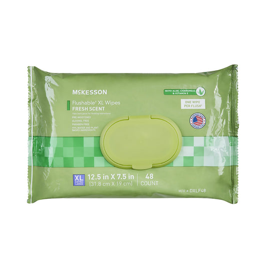 WIPE, WET FLUSHABLE XL SCENTEDSFT PK W/LID (48/PK 12PK/CS)