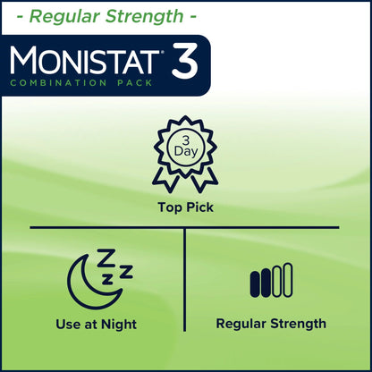 MONISTAT-3, CRM & OVULE ANTIFUNGAL (3/BX)