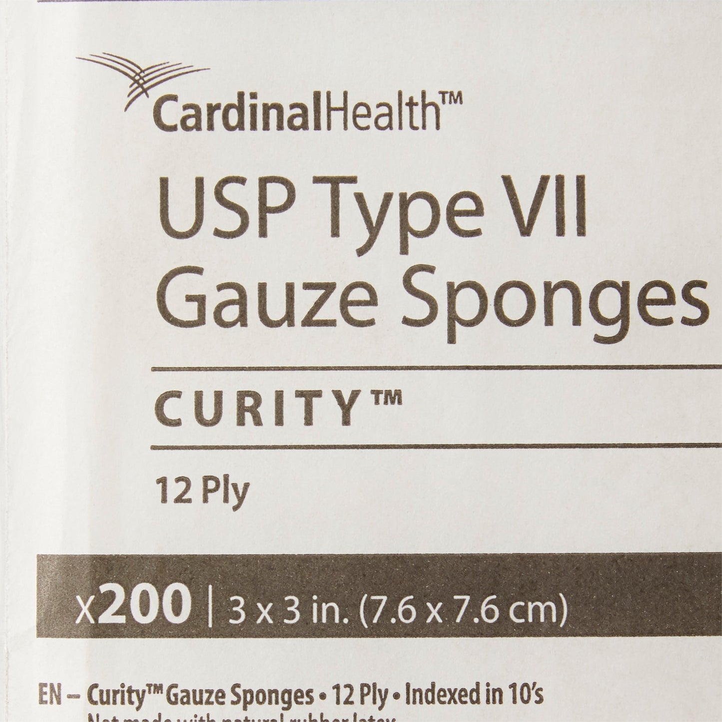 SPONGE, GAUZE 12PLY 3"X3" (200/BG)