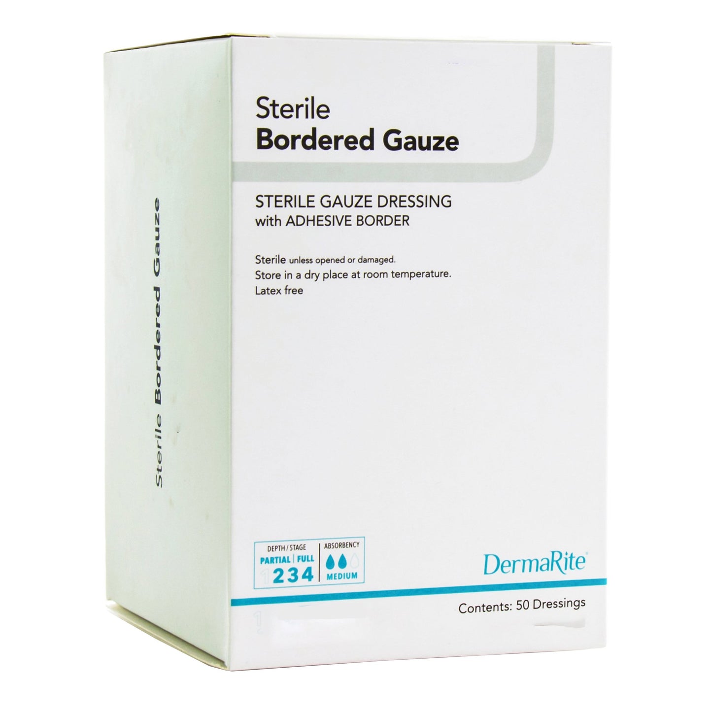 GAUZE, BORDERED DRSG STR 2X2" (50/BX)